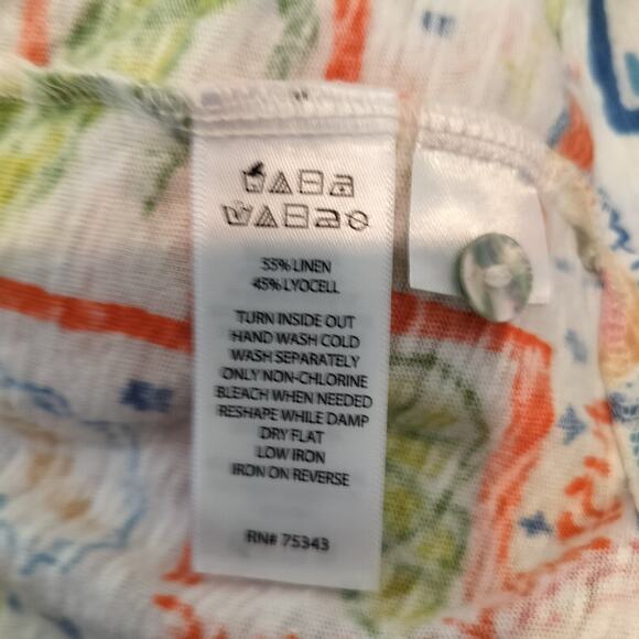 Cynthia Rowley Linen Knit Top Brunch Drinks Girls Outing - Picture 12 of 12